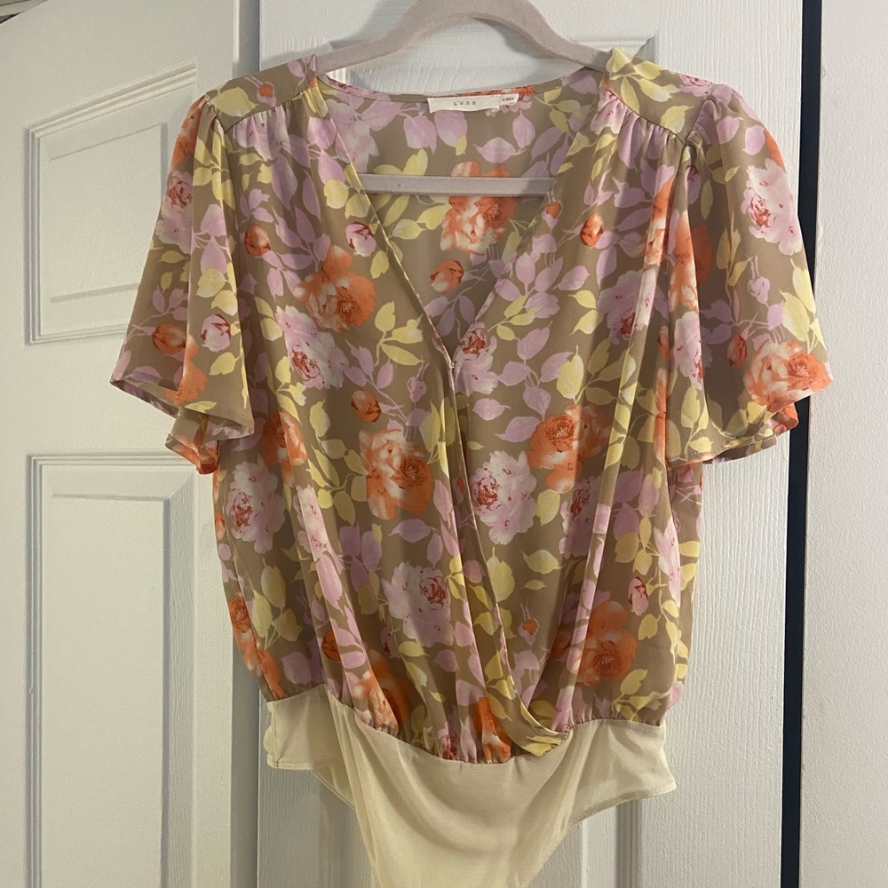 Never worn floral bodysuit